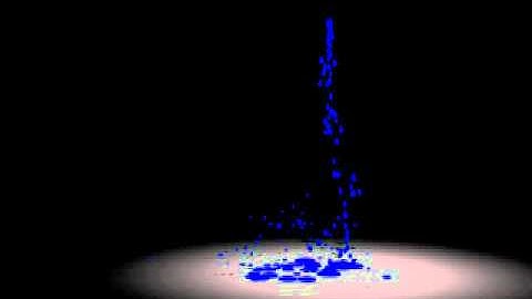 3ds max PF particles water drops  test