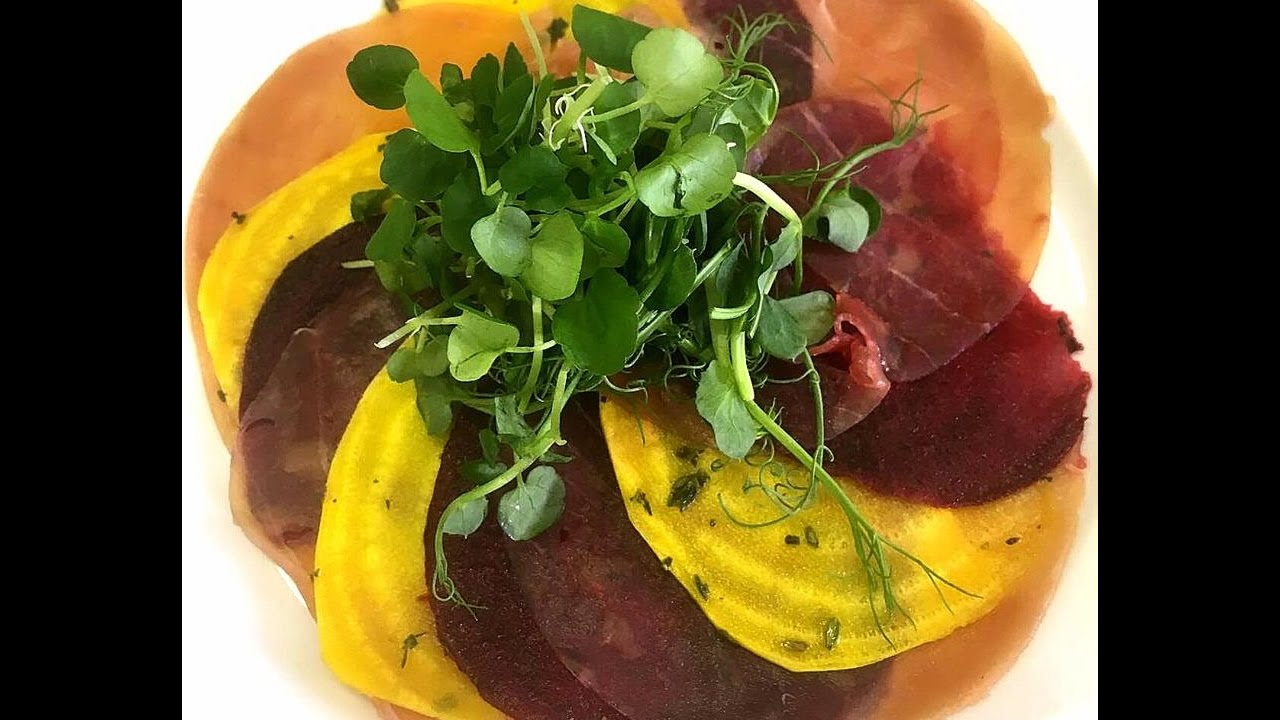 Tuna Carpaccio Christmas Starter - Chopping Block - YouTube
