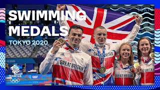 EIGHT MEDALS IN TOKYO 🙌 | Team GB Swimming Medal Moments | Tokyo 2020