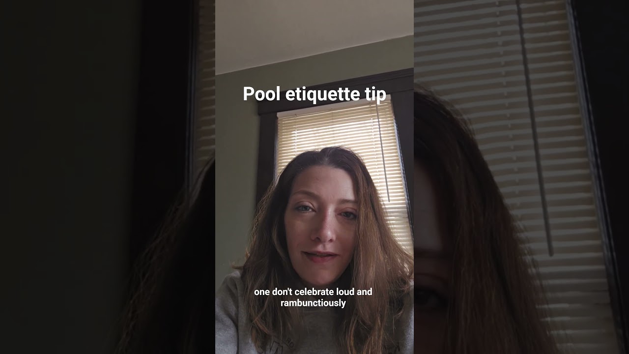Image of video the Pool Etiquette on celebrating a match win. #billiards #poolplayer #8ballpool 16