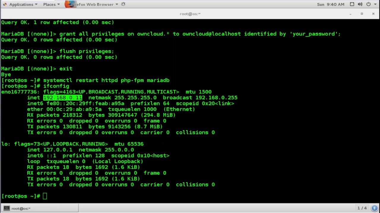 How to Install ownCloud 10 on CentOS 7 - YouTube