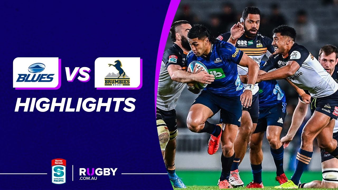 HIGHLIGHTS Blues v Brumbies Super Rugby Pacific 2022 Semi-Final