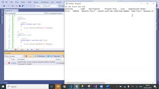 C# Console App Part 11 - Sealed class and Static class