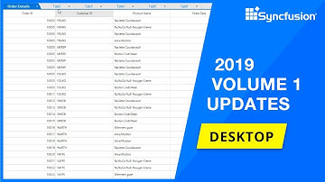 Syncfusion Desktop Updates—2019 Volume 1