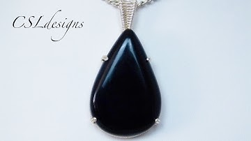 Prong set wirework cabochon