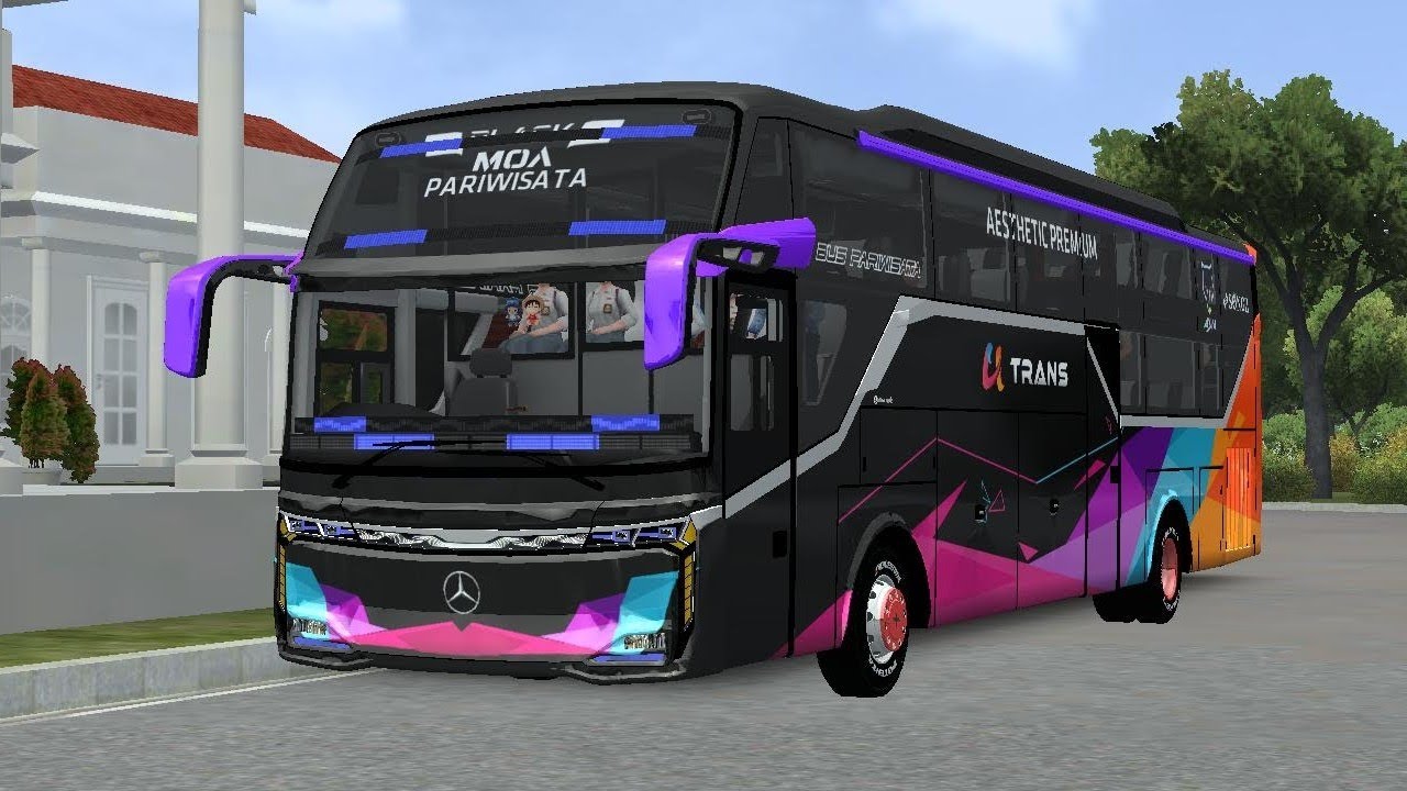Bus pariwisata U TRANS skylander R25 study tour ke istana | bus ...