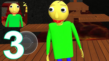 Baldi Horror Basics Chapter 2 Gameplay Walkthrough Part 3 (IOS/Android)