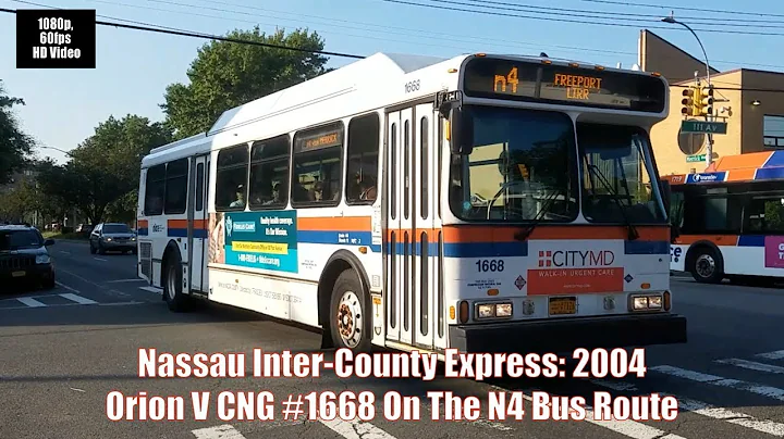 Nassau Inter County Express: 2004 Orion V CNG #1668 On The N4 Bus Route