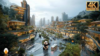 เฉิงตู, เสฉวน🇨🇳 เมืองชั้นหนึ่งใหม่ของจีนที่มีประชากร 20 ล้านคน (4K UHD)