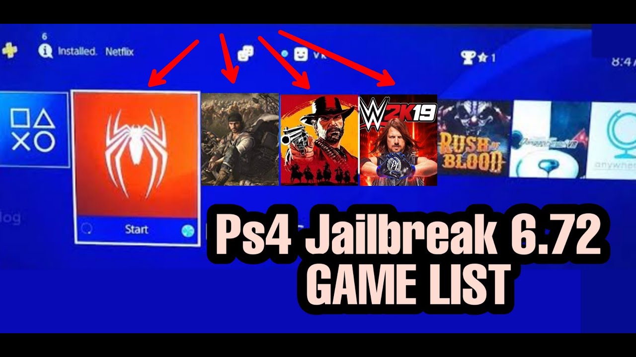 ps4 jailbreak games list