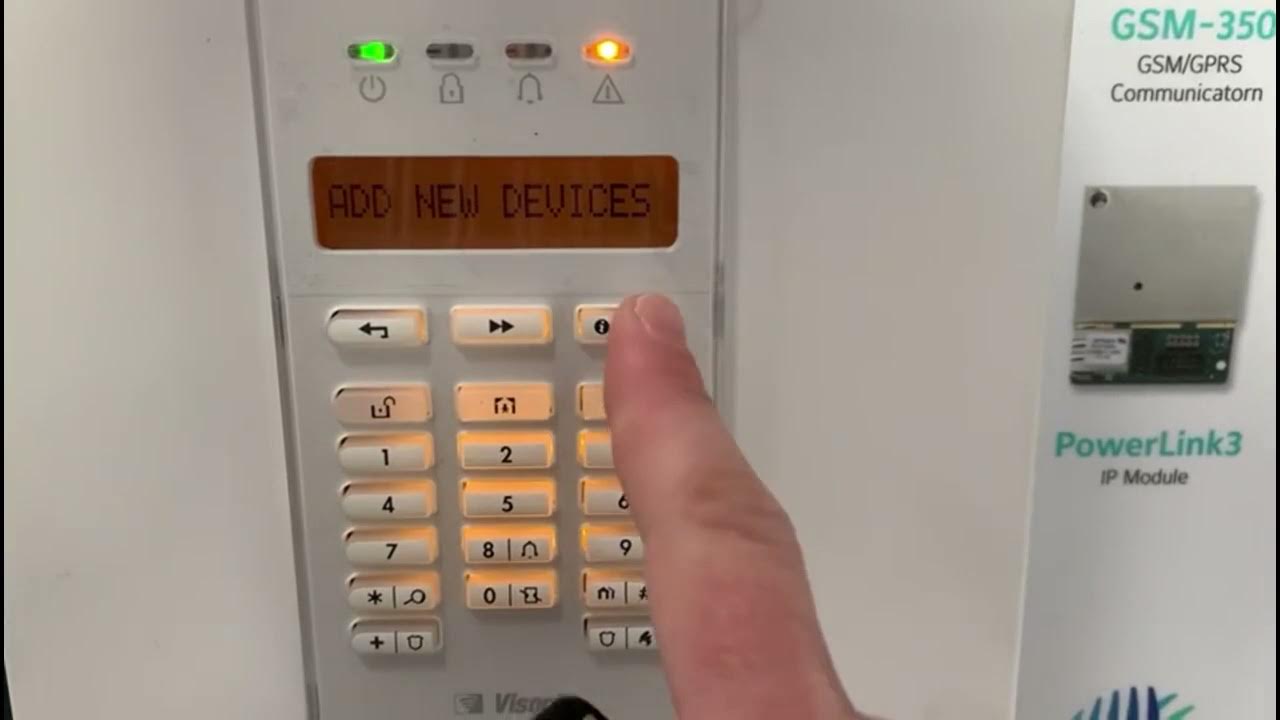 besked sætte ild Frisør How To Set Up Key fob KF-235 on Visonic PowerMaster Alarm - YouTube