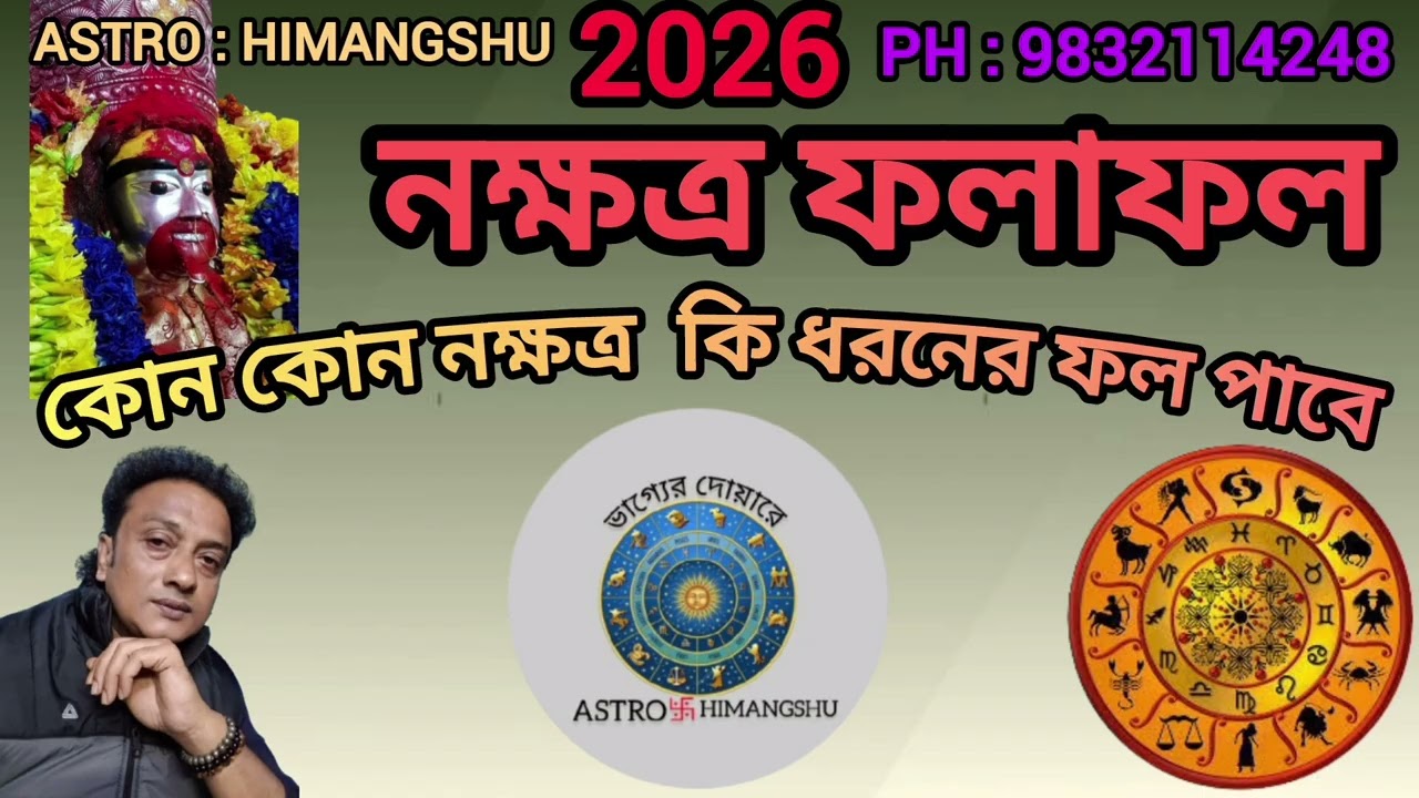 2026 নতুন বছর কোন কোন নক্ষত্রের মানুষ কি ধরনের ফল পাবে?