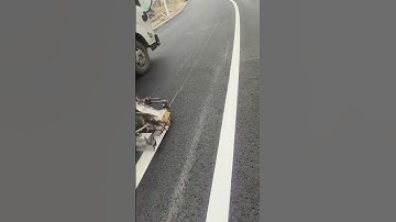 Excellent whiteness TiO2 is used for road marking line #titaniumdioxide