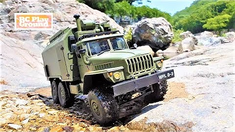 [4k]RC CAR WPL B36 Ural Military Truck Metal 2-Speed 370 Motor Rock Climbing 2