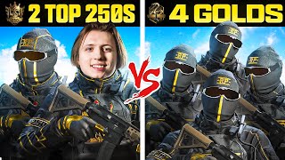 CAN 2 TOP 250 PLAYERS BEAT 4 GOLDS!?