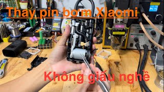 Hướng dẫn tháo thay pin máy bơm hơi Xiaomi #4k  #0917774119 #diy #xiaomi #pump #sony #xuhuong