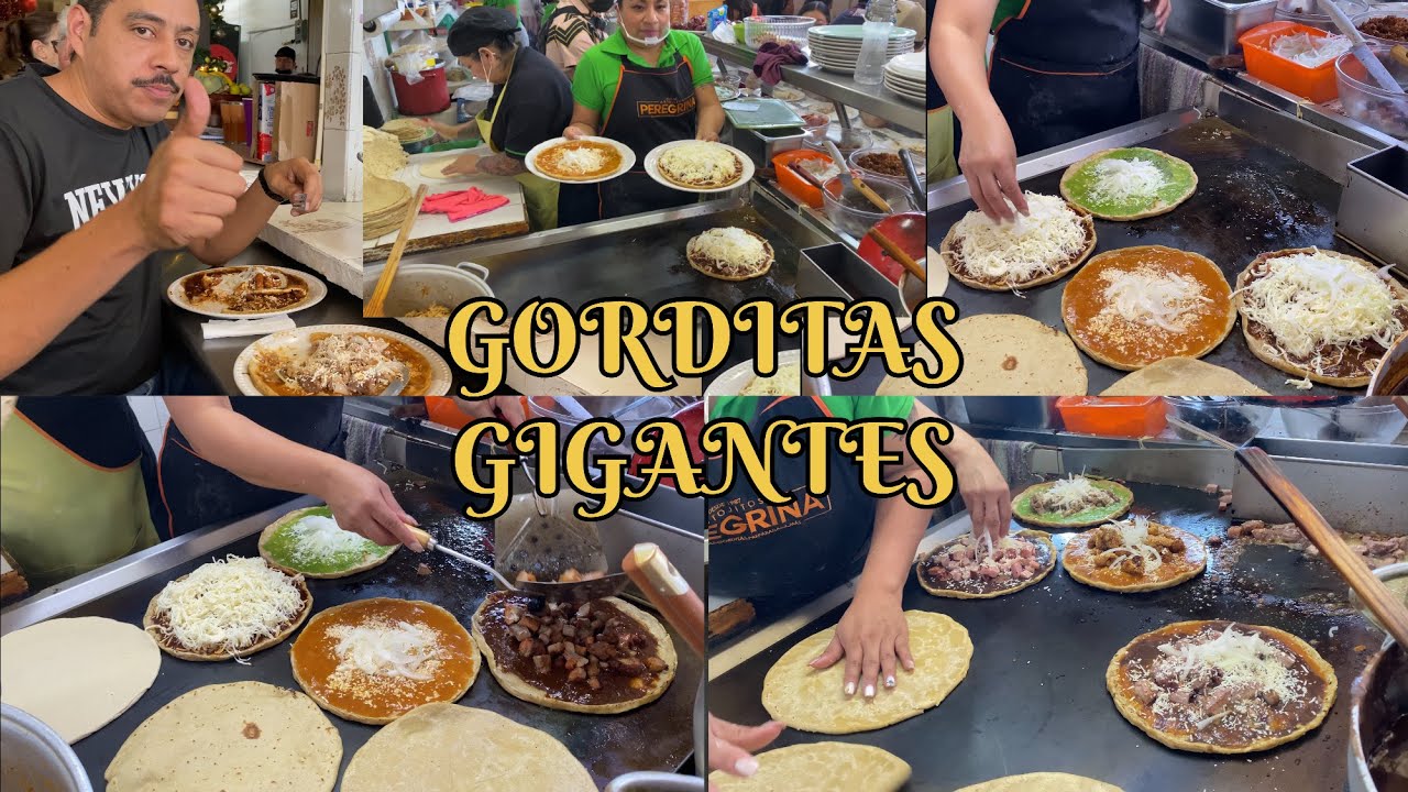 COMIDA Tipica en Xalapa PICADAS GIGANTES del Mercado de la Rotonda 