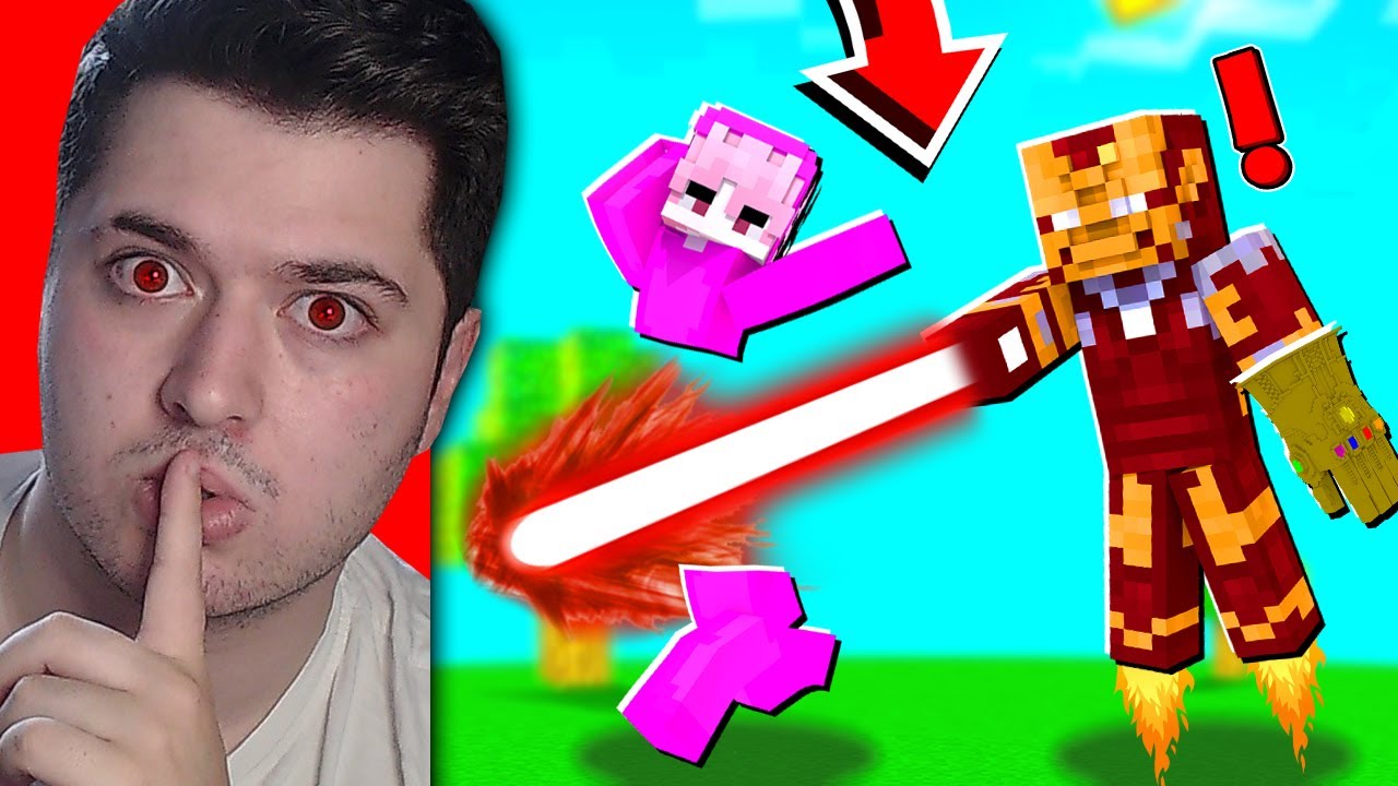 Minecraft'ta IRON MAN İLE SALAK KARDEŞİMİ TROLLEDİM!