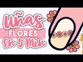 #MANICURADE5MINUTOS​ · UÑAS FLORES FACILES 🌺 ⎮ YEKA