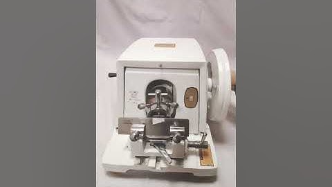 Rotary microtome Mt-1090a working video by WESWOX