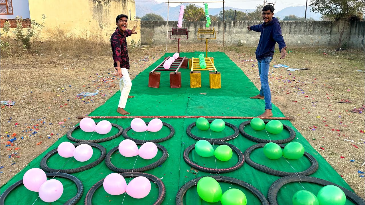 Both players completed the tasks one after the other, without stopping! the final task tested both .