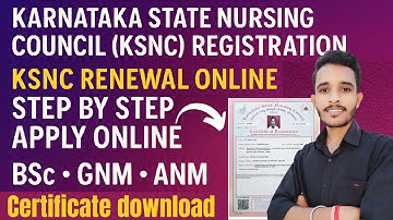karnataka nursing council registration online | knc registration online | ksnc registration process