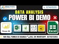 Power BI  Demo – Transforming Data into Actionable Insights Analytics Benchmark | 📞 8374015055