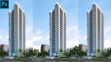 vray RENDER Post Production All Element + Photoshop tutorial