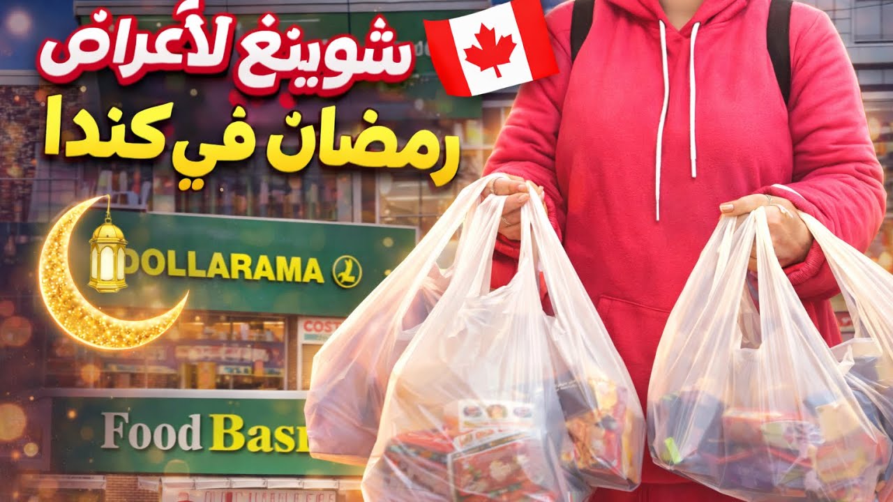 فلوق مشتريات لأغراض رمضان في الدقيقة 90 في كندا 🇨🇦 | درت الحناء للوستي الأجنبية بمناسبت رمضان 🌙 