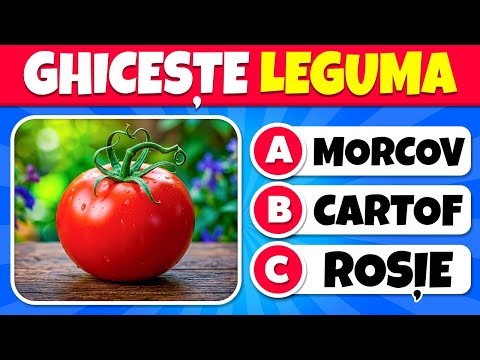 Poți Să Ghicești Leguma? 🥕🥒 | 50 De Întrebări Despre Legume | Ușor, Mediu, Greu, Imposibil
