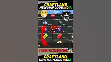 UNLIMITED DIAMONDS 💎 MAP CODE 🤫 IN FREE FIRE | CRAFTLAND CODE 😱#trending#freefire#freediamonddimond