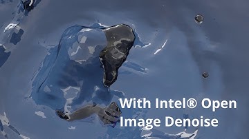 Sample intel open image denoise in Blender 2.8 fluid simulation - Cycle Render Engine