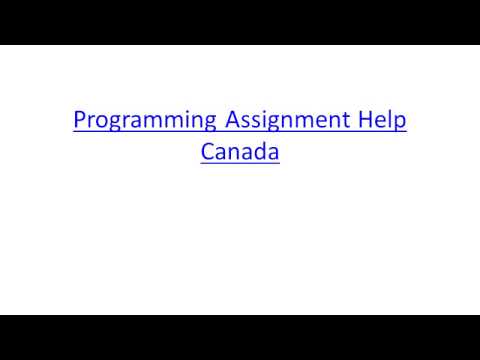 Programming Assignment Help Canada