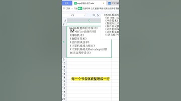 wps表格 excel技巧 如何将一个单元格的数据拆分到多行