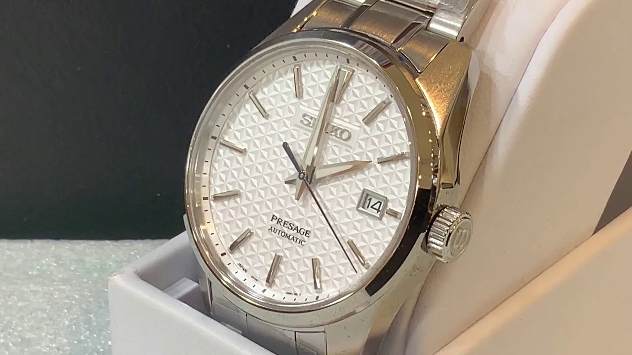 Unboxing the Seiko Presage Ivory Dial SPB165 Sharp Edge - YouTube