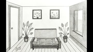 Dining Room Drawing Remastered (2020) |1-Point Perspective Drawing|