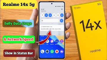 how to show daily data usage in realme 14x 5g | realme 14x 5g Show daily data usage