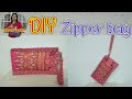 #DIY Zipper bag|tutorial great for beginner|วิธีทำกระเป๋าตังมีซิป|2in1|รัชนี งานผ้า handmade