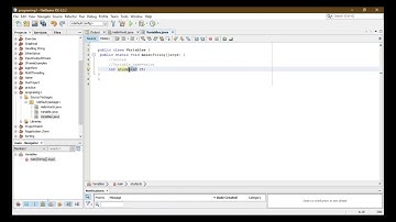 How to Declare a variables in java  using NetBeans.
