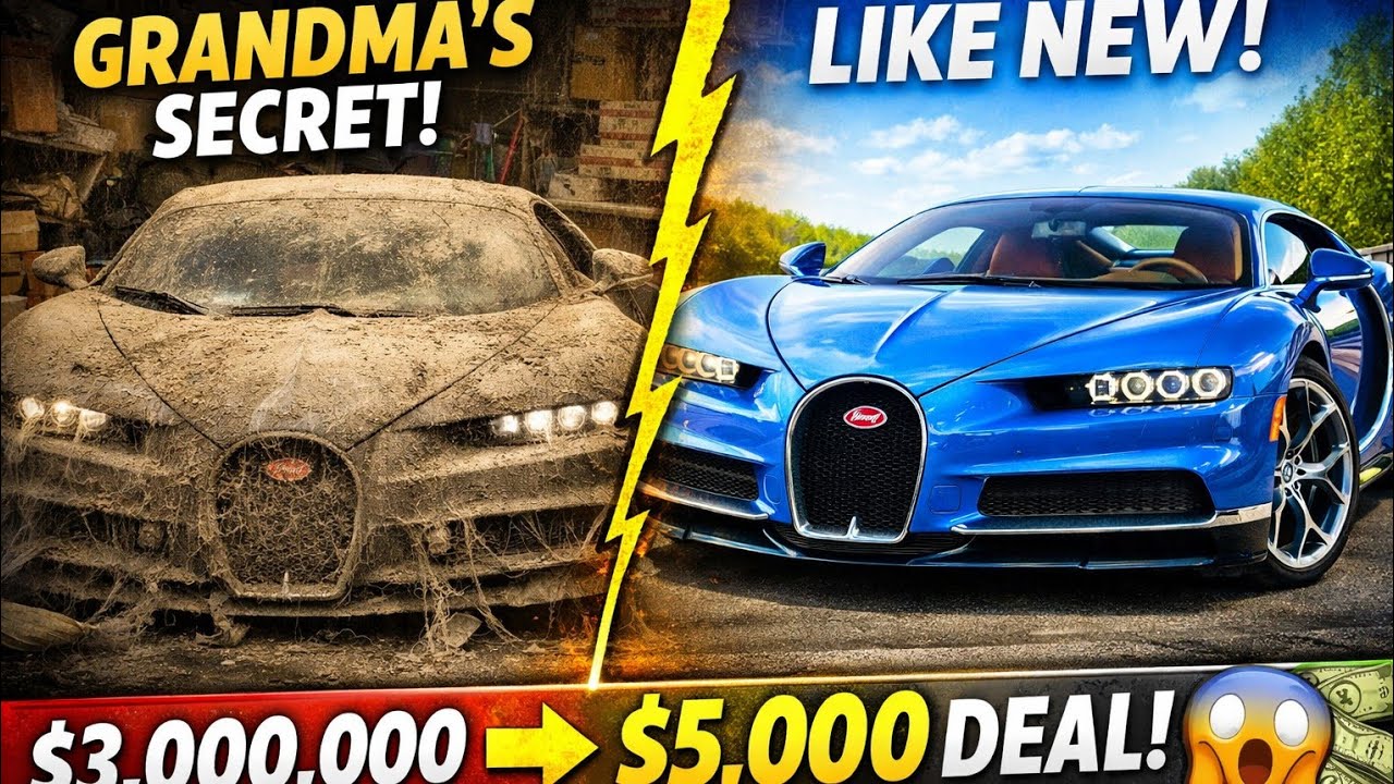 Grandma Hid a $3M Bugatti Chiron in Her Garage… I Bought It for $5,000!