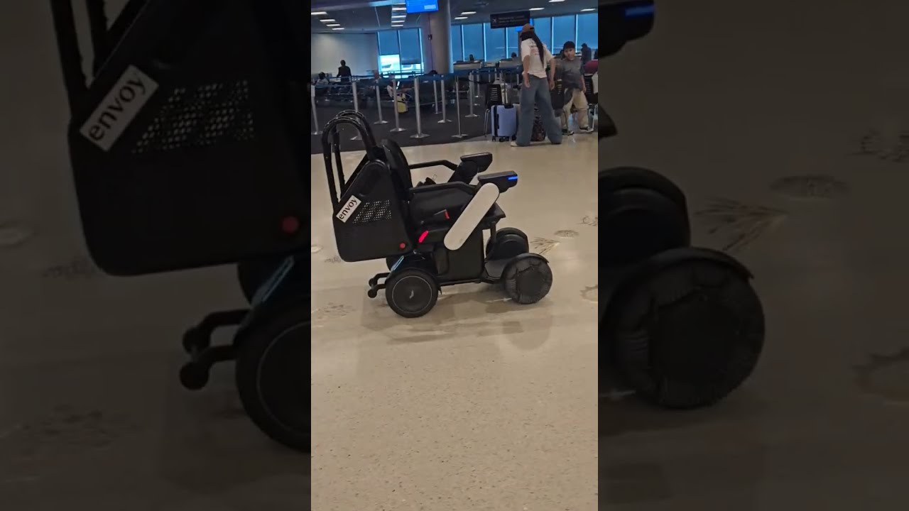 Strolling Through Life Airport Airplane Handicap Technology Robot Wheelchair Newwhip Tech