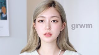 GRWM👩🏼 탈색하고 데일리 코랄 메이크업 ft.할거다하는 파데프리 Daily Coral Makeup • Foundation Free Makeup | CHES 체스