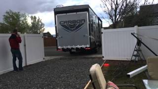 Backing Up a 5th wheel trailer