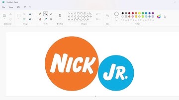 How to draw the Nick Jr. logo using MS Paint | How to draw on your computer