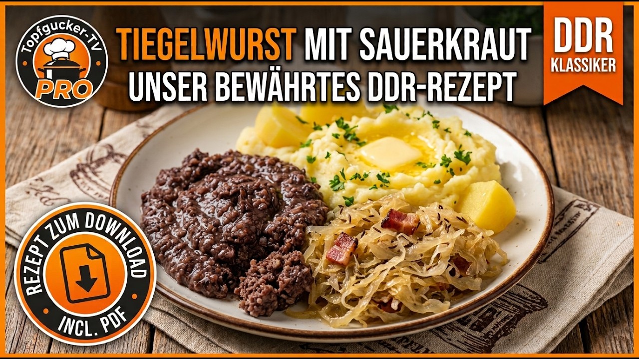 DDR-Tiegelwurst mit Sauerkraut & Kartoffelstampf | Das Original-Rezept