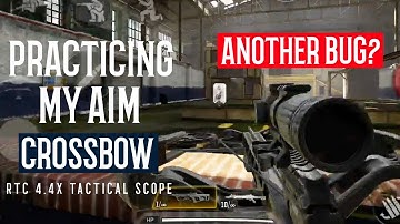 Practicing my aim with the Crossbow RTC 4.4X Tactical scope || ANOTHER BUG? || COD MOBILE GAMEPLAY
