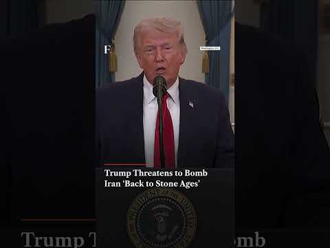 Trump Threatens to Bomb Iran ‘Back to Stone Ages’ | Firstpost