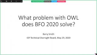 What problem with OWL is BFO-2020 trying to solve Wealth