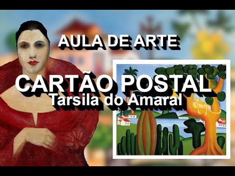 Aula de Arte - Cartão postal - Tarsila do Amaral