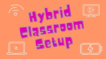 Hybrid Classroom Setup Extending Mac Screen